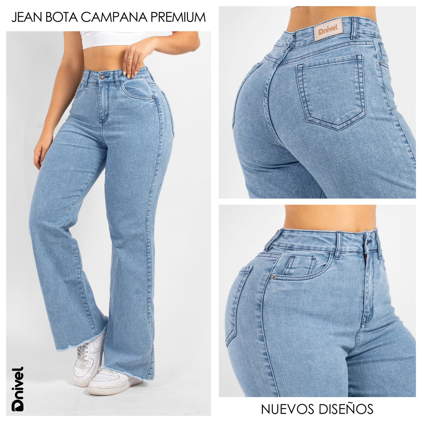 Jeans Mujer Premium Tono Claro